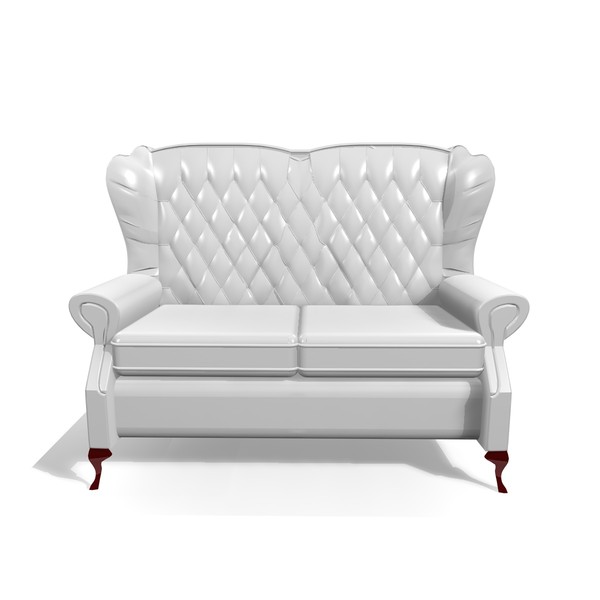 classic 2 seater leather chair c4d - 2 SEATER CLASSIC CHAIR by Carrara1